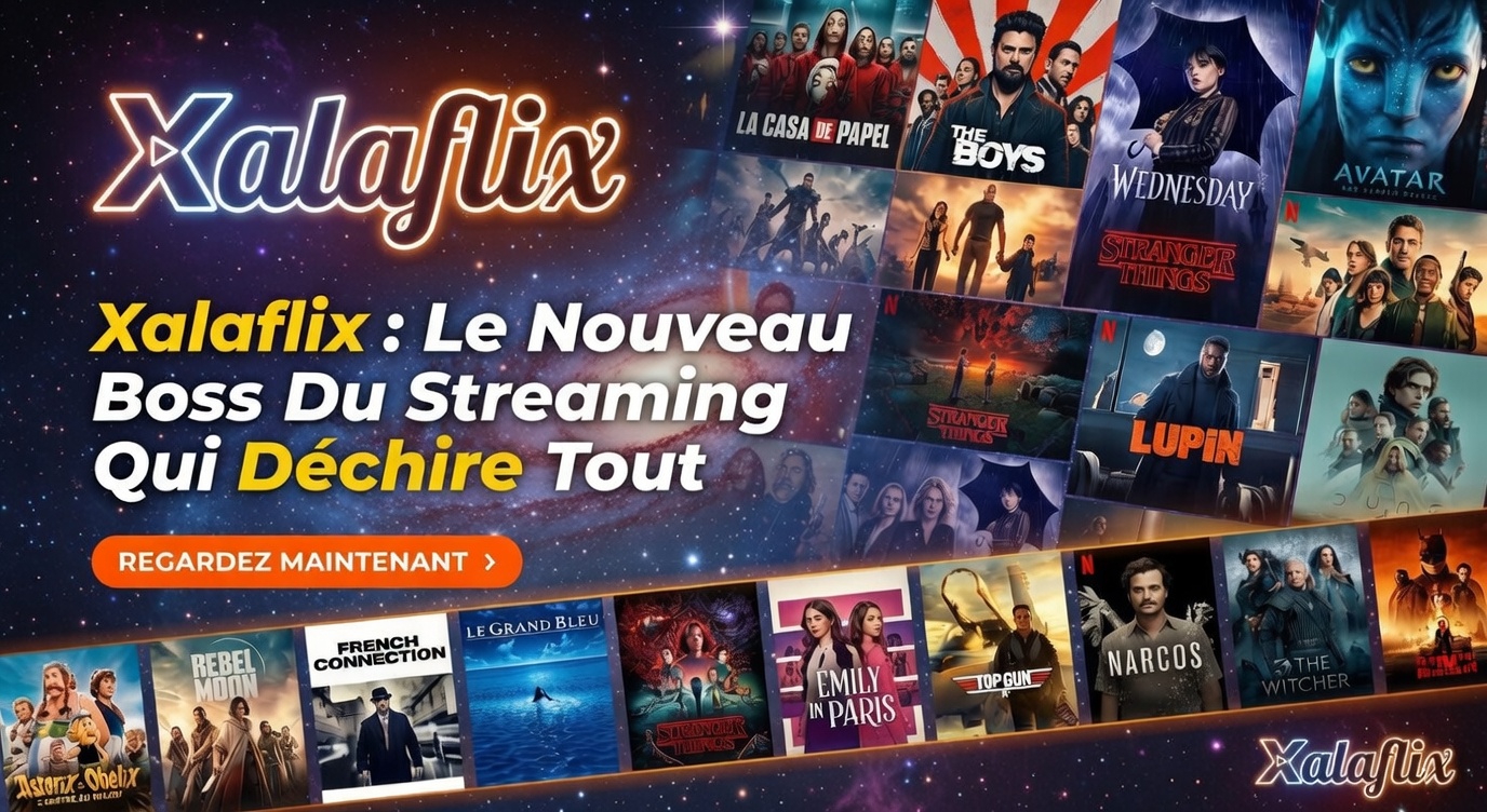 Interface de streaming Xalaflix sur ordinateur et mobile